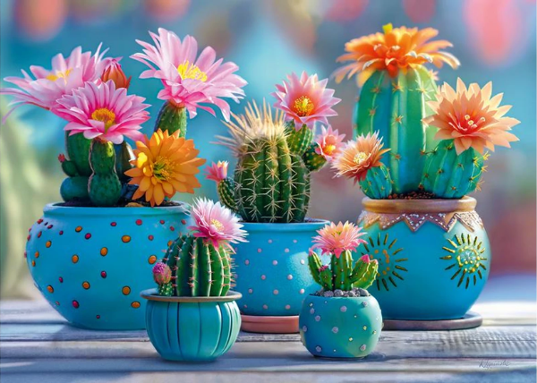 CherryPazzi 30868 - Bloomy Cactus Fireworks - 1000 db-os puzzle CherryPazzi 30868 - Bloomy Cactus Fireworks - 1000 db-os puzzle