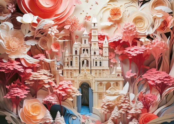 Heye 30073 - Quadrat puzzle - Paper-like - White Castle - 1000 db-os puzzle Heye 30073 - Quadrat puzzle - Paper-like - White Castle - 1000 db-os puzzle