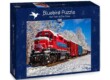 Bluebird puzzle 70282 - Red Train In The Snow - 1500 db-os puzzle