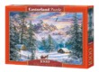 Castorland C-104680 - Karácsony a hegyekben - 1000 db-os puzzle