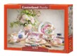 Castorland B-53384 - Csendélet porcelánnal és virágokkal - 500 db-os puzzle
