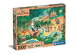 Clementoni 39816 - Disney A dzsungel könyve Történet Térkép - 1000 db-os puzzle 