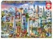 Educa 17670 - Észak-Amerika jelképei - 1500 db-os puzzle