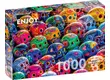 Enjoy Puzzle - 1464 - Colorful Skulls - 1000 db-os puzzle