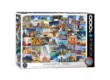 EuroGraphics 6000-0751 - Globetrotter, World - 1000 db-os puzzle