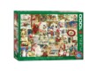 EuroGraphics 6000-0784 - Vintage Christmas Cards - 1000 db-os puzzle