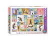 EuroGraphics 6000-0953 - Yoga Cats - 1000 db-os puzzle
