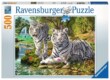 Ravensburger 14793 - Fehér tigrisek a folyónál - 500 db-os puzzle