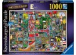 Ravensburger 16420 - Awesome Alphabet - E, Colin Thompson - 1000 db-os puzzle