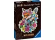 Ravensburger 17512 - WOODEN - Colorful Fox - 150 db-os Fa sziluett puzzle
