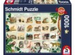 Schmidt 58285 - Wildlife Stamp Collection - 1000 db-os puzzle