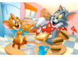 Trefl 16196 - Tom és Jerry - Ínycsiklandó reggeli - 100 db-os puzzle