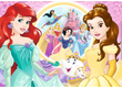 Trefl 14819 - Disney Princess- Belle és Ariel - 100 db-os Csillám puzzle