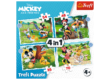 Trefl 4 az 1-ben puzzle (35,48,54,70 db-os) - Mickey Mouse - Nice day (34604)