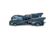 Wrebbit 00515 - DC Comics - Batmobile autó - 255 db-os 3D puzzle