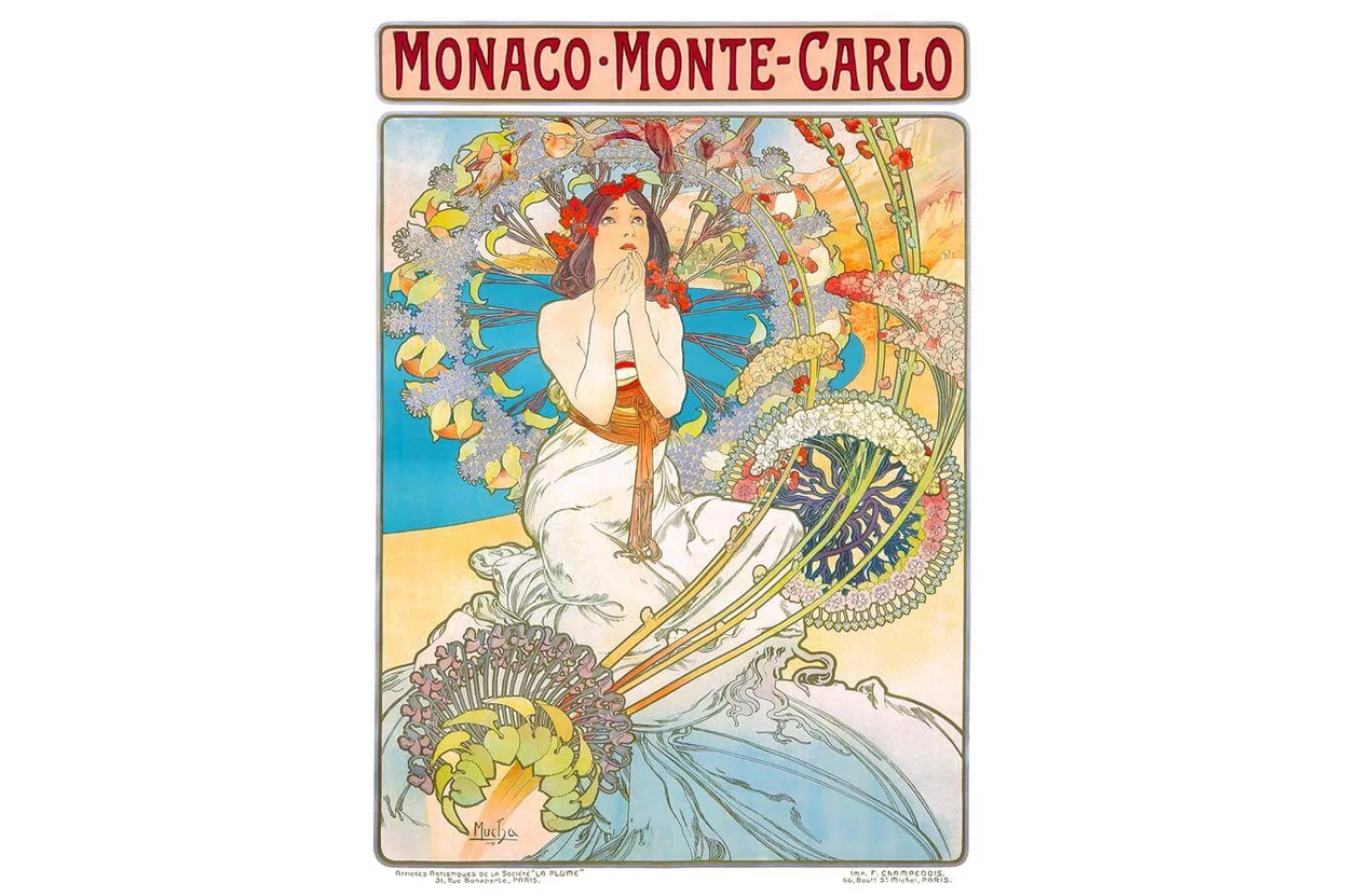 Enjoy 1560 - Monaco Monte Carlo, Alphonse Mucha - 1000 db-os
