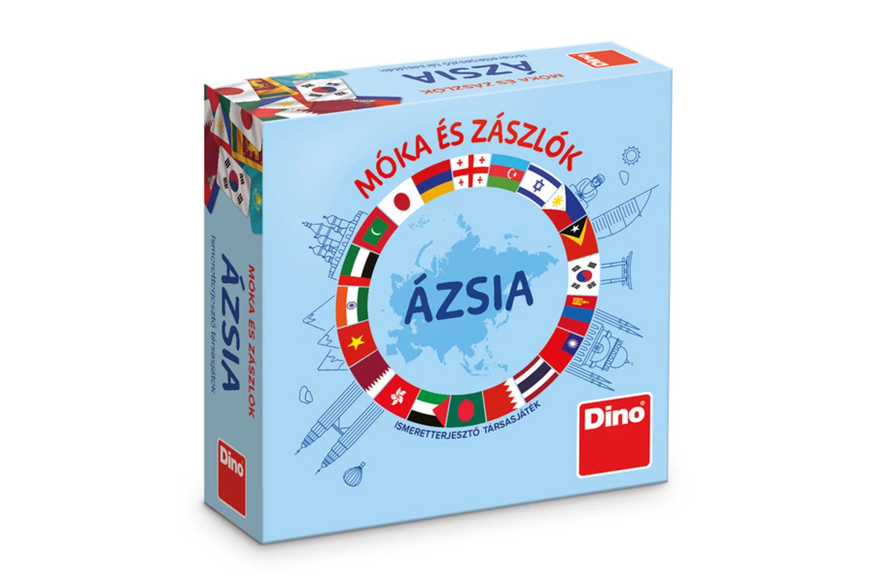 Dino Társasjáték Móka és zászlók - Ázsia (731806) - Kártyajáték