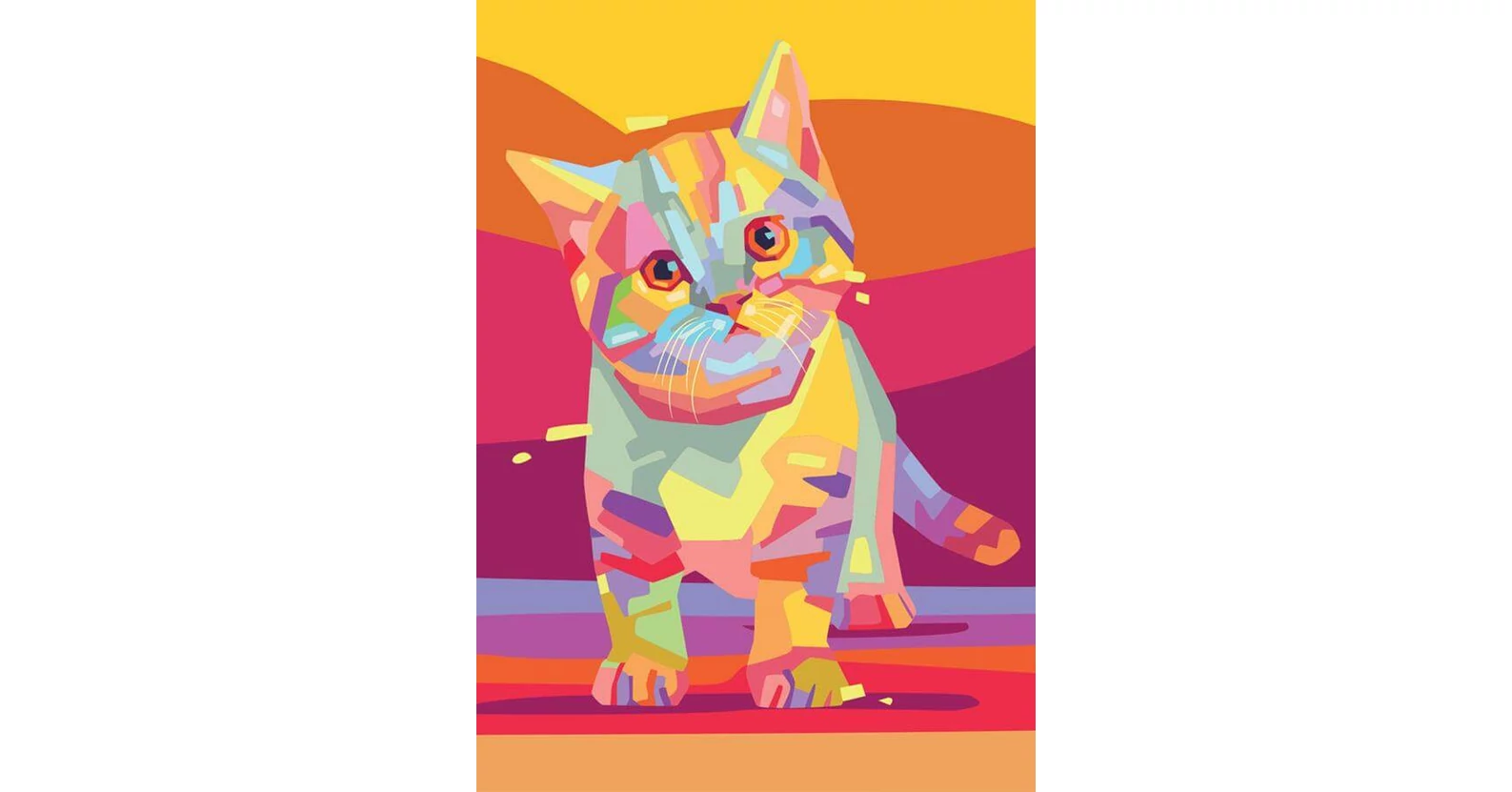 Yazz Yazz 3869 - Colorful Kitty - 1000 db-os puzzle