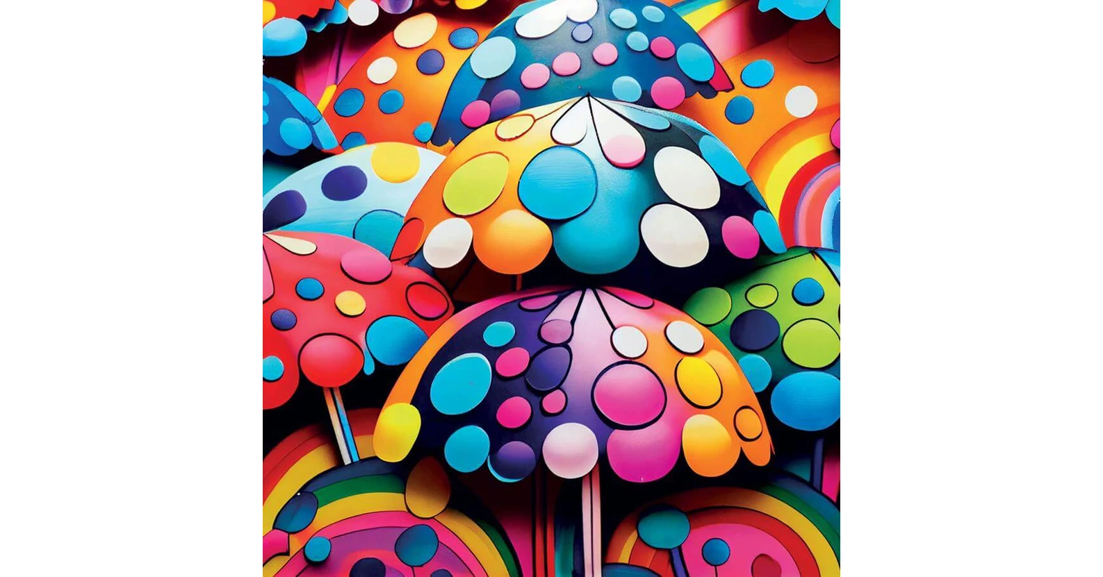 Yazz Yazz 3841 - Colorful Umbrella  - 1023 db-os puzzle