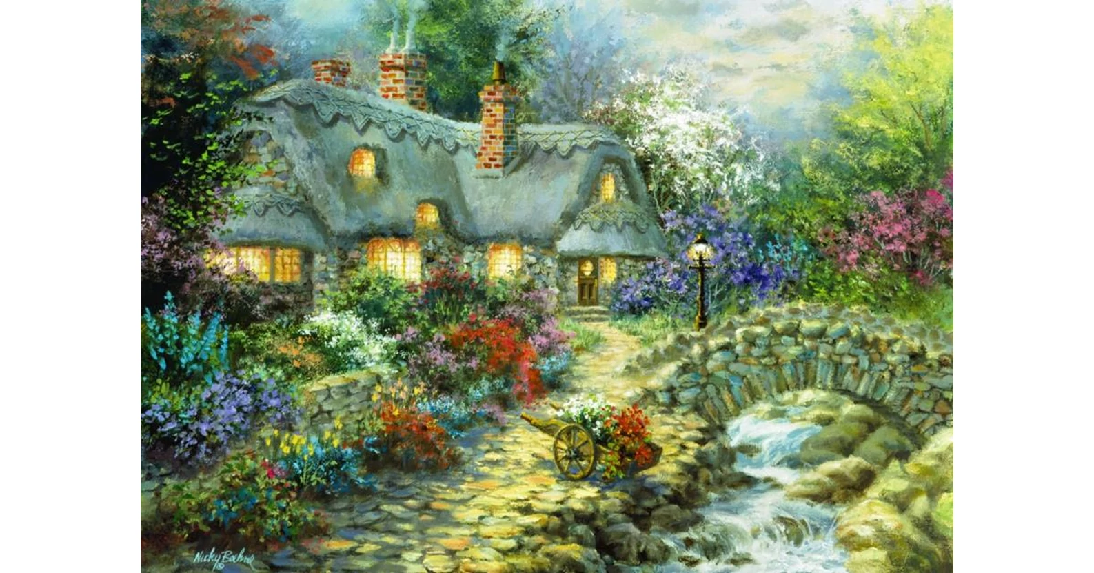 Bluebird 70064 - Country Cottage - 1000db-os puzzle