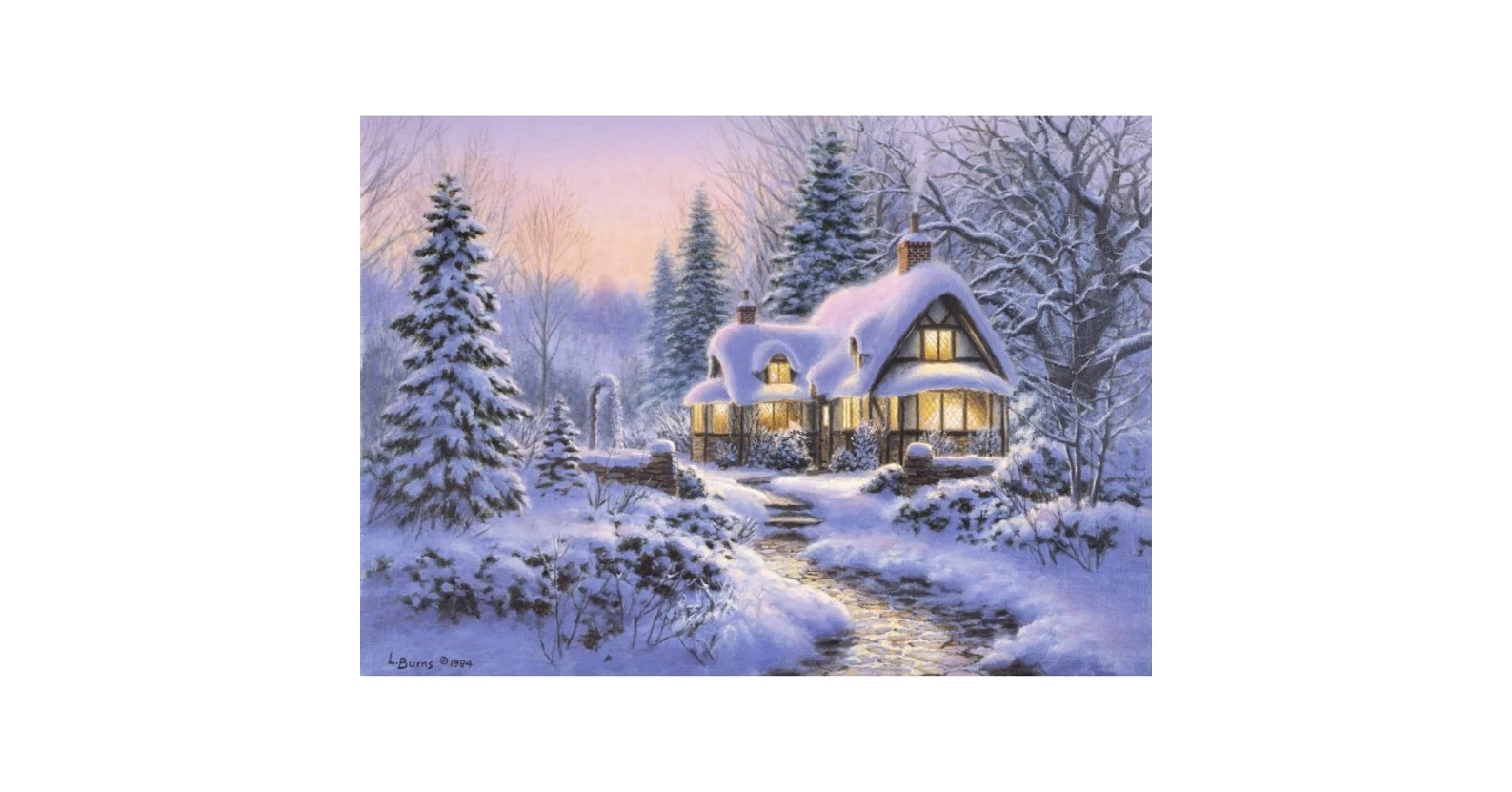 Bluebird 90109 - Winter's Blanket Wouldbie Cottage - 500 db-os puzzle