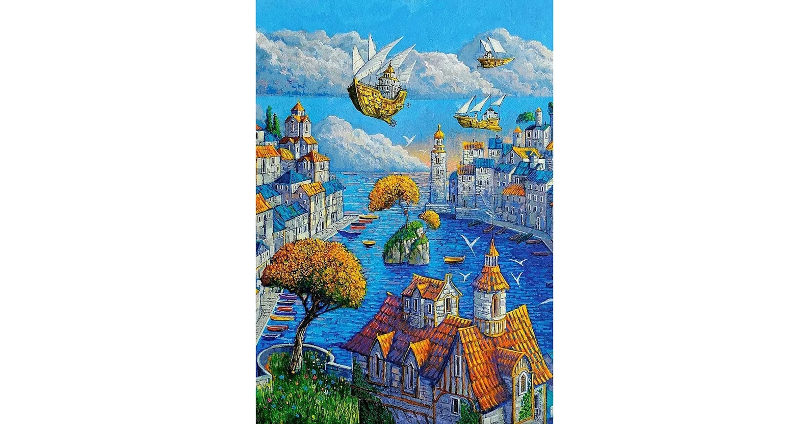 Castorland B-53889 - Egy kikötő - 500 db-os Art Collection puzzle