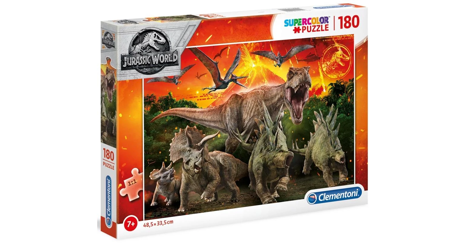 Clementoni 29299 - Jurassic World - 180 db-os puzzle - Puzzle 161-499 db