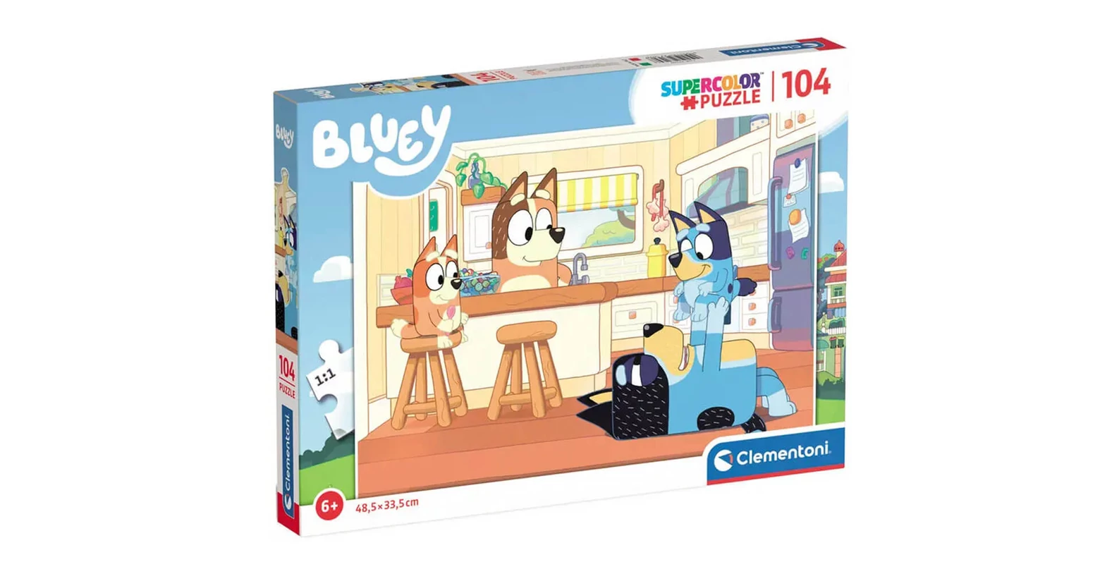 Clementoni 27169 - Bluey és családja - 104 db-os Szuper színes puzzle ...