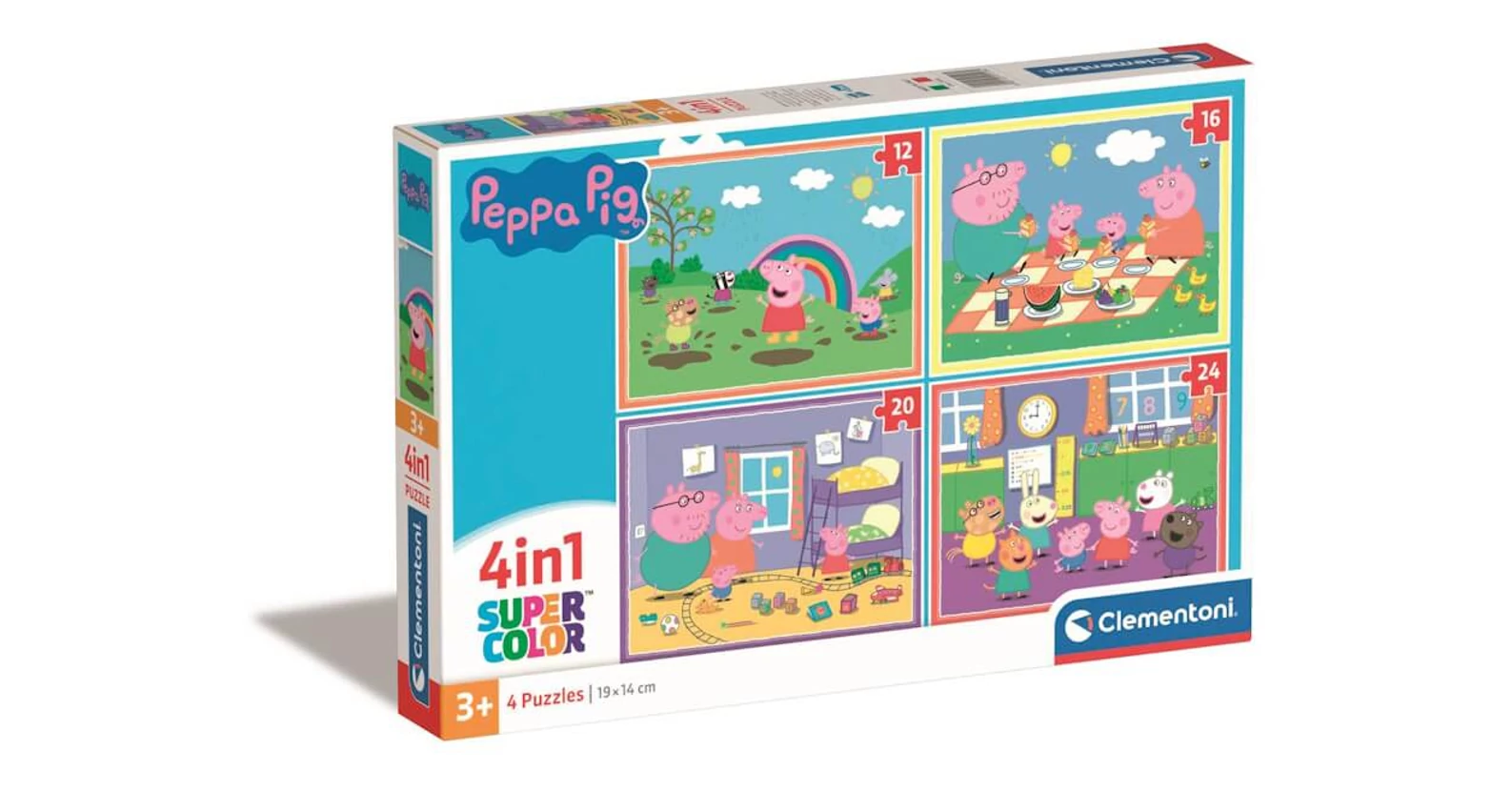 Clementoni 21516 Peppa Malac - 4 az 1-ben puzzle (12,16,20,24 db-os ...