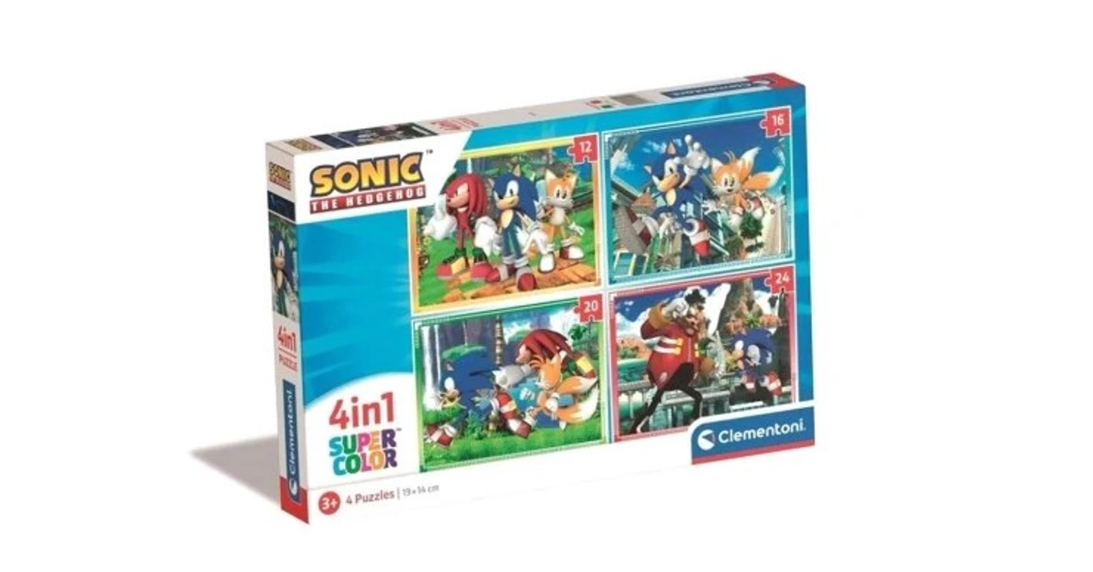 Clementoni 21522 - Sonic - 4 az 1-ben puzzle (12,16,20,24 db-os ...