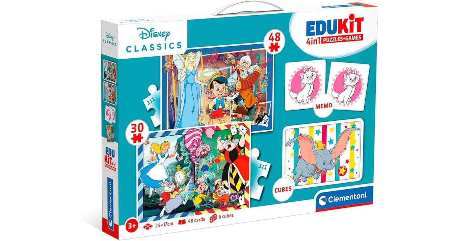 Clementoni 18290 - Edukit Disney Klasszikus karakterek 4 az 1-ben ...