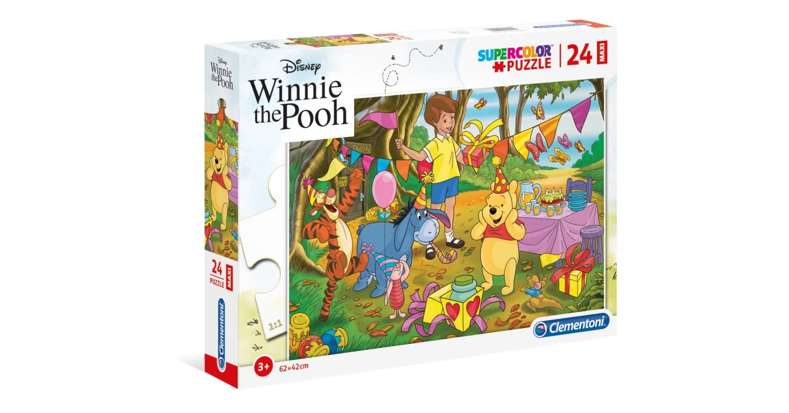 Clementoni 24201 - Micimackó - 24 db-os Szuper Színes Maxi puzzle ...