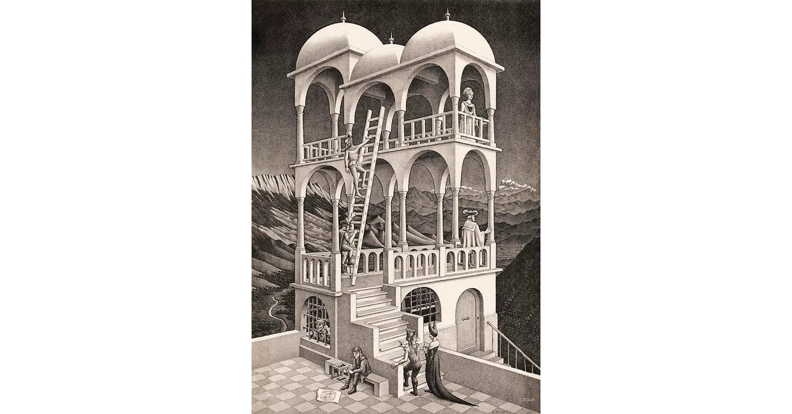Clementoni Puzzle 1000 Teile – M. C. Escher "Belvedere", Kunst-Puzzle Für Erwachsene & Kinder