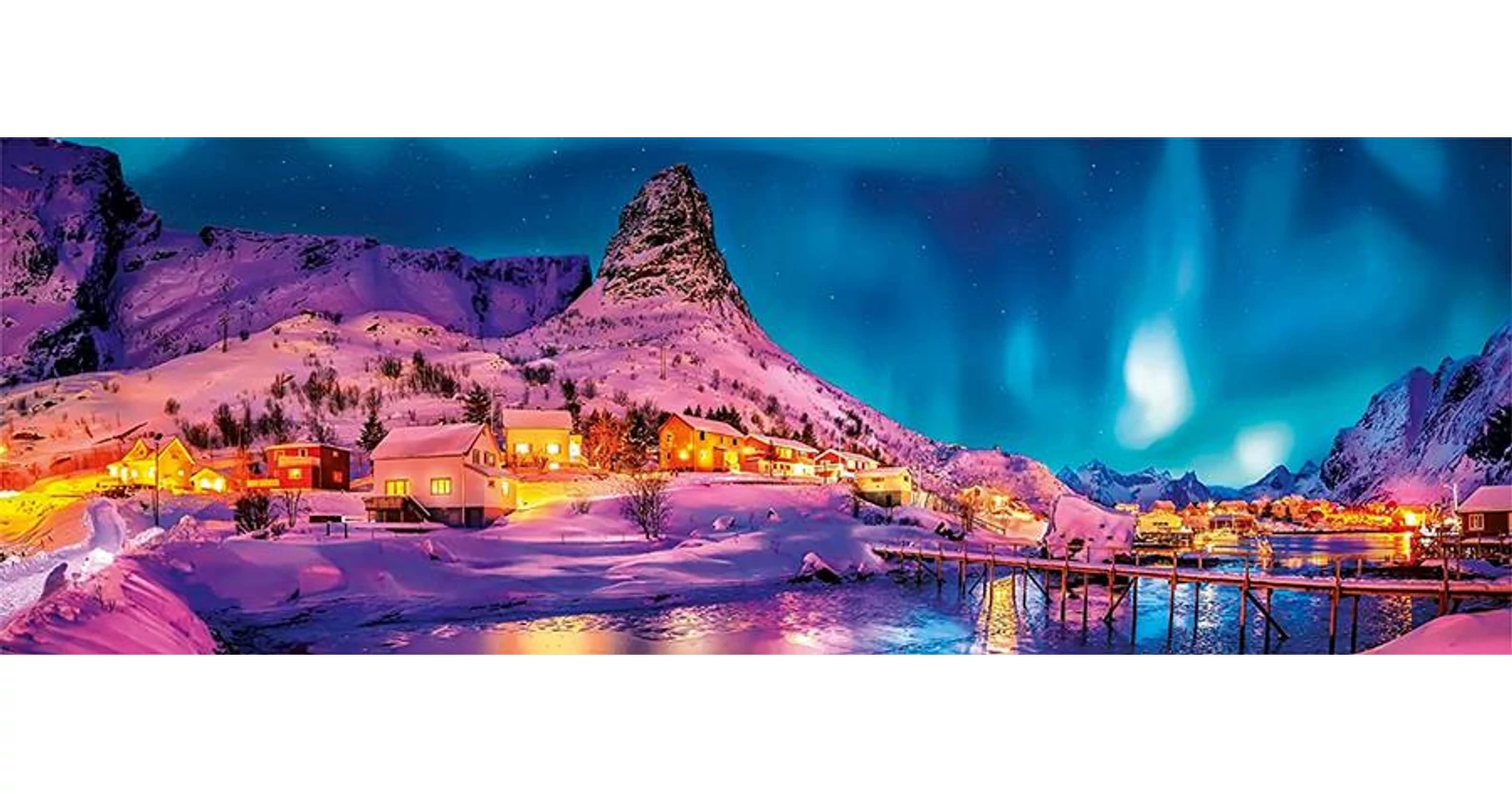 Clementoni 39747 - Lofoten sziget az éjszaka fényeiben - 1000 db-os ...