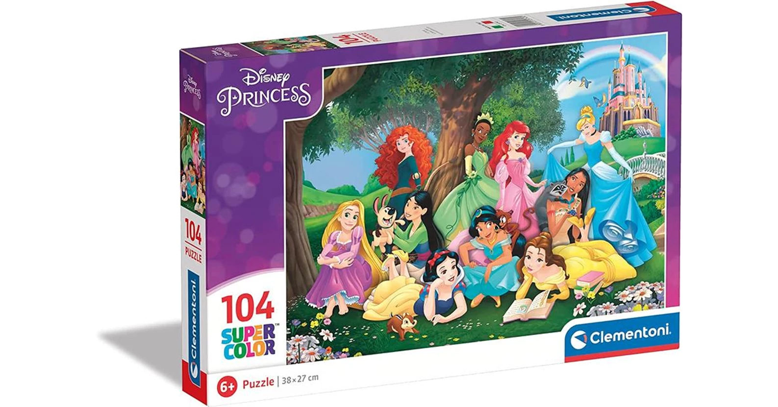 Clementoni 25743 - Disney Princess - 104 db-os Szuper Színes puzzle ...