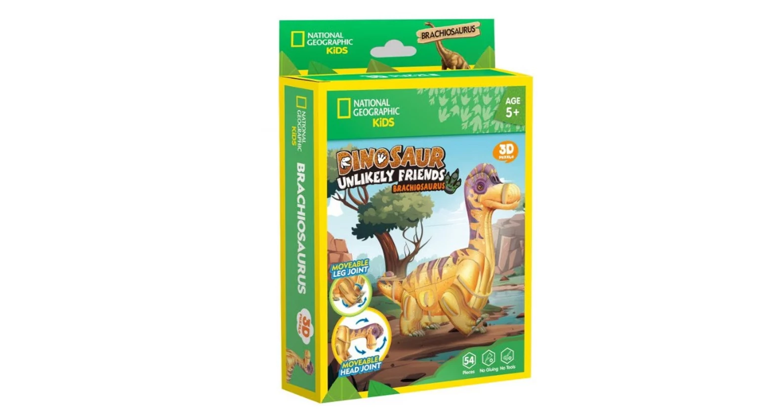 CubicFun DS1170 - Mini National Geographic Kids Brachioszaurusz - 54 db ...