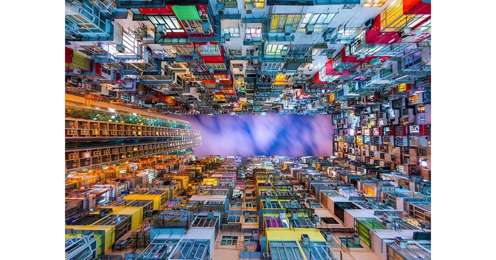 Enjoy Enjoy Puzzle - 1290 - Colorful Apartment Building, Hong Kong - 1000 db-os puzzle
