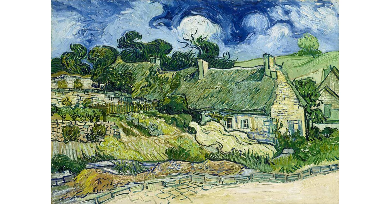Enjoy Enjoy Puzzle - 1173 - Vincent Van Gogh: Thatched Cottages at Cordeville - 1000 db-os puzzle