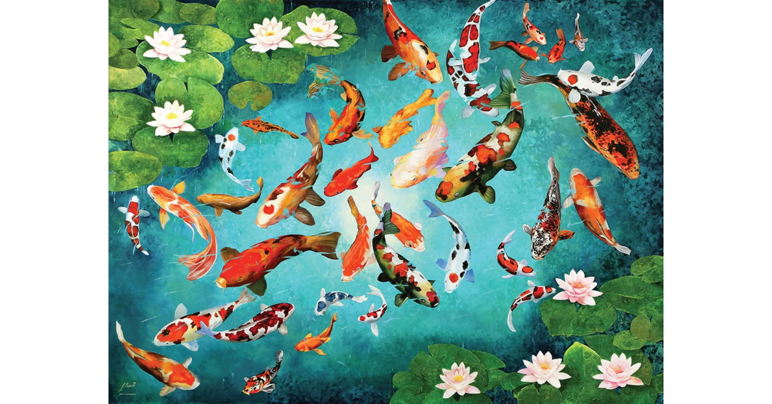 EuroGraphics EuroGraphics 6000-5696 - Colorful Koi - 1000 db-os puzzle