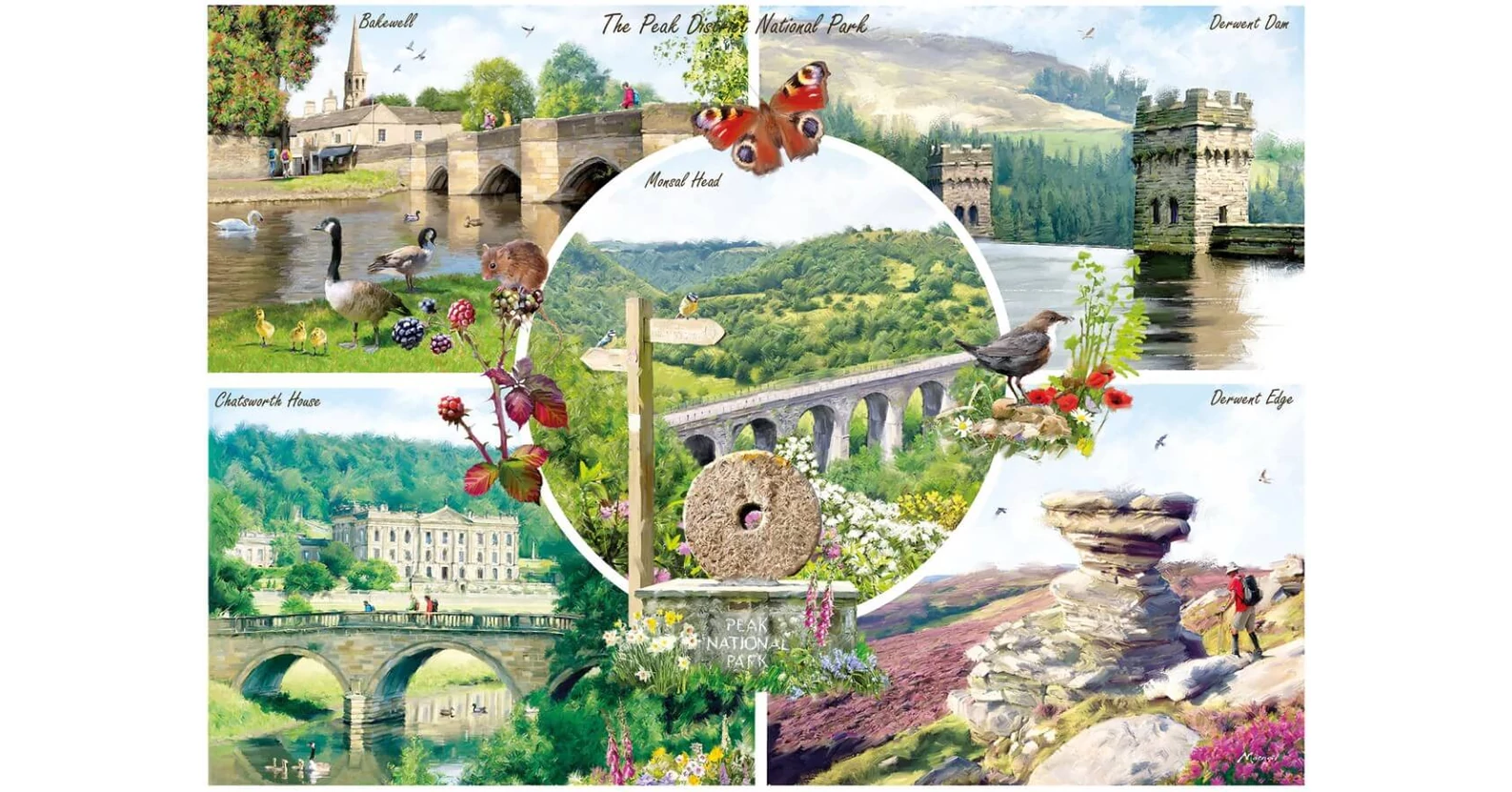 Gibsons G6464 - The Peak District - 1000 db-os puzzle - Puzzle 1000 db