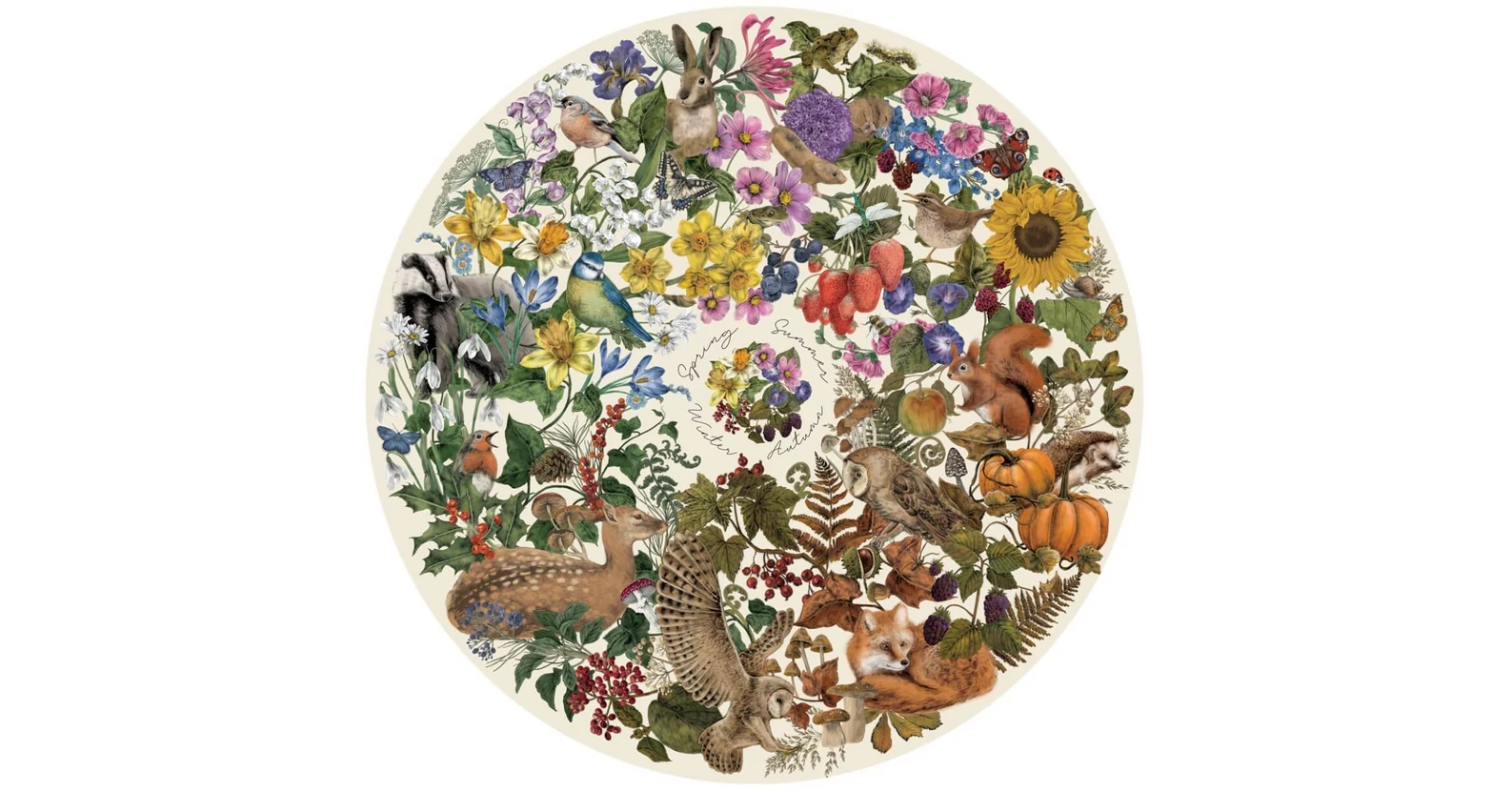 Gibsons G3710 - The Art File Nature's Seasons - 500 db-os Kör puzzle ...