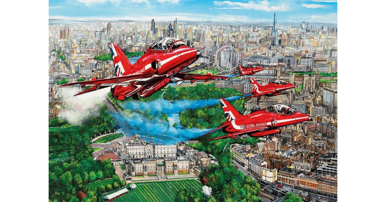 Gibsons 6335 - Reds Over London - 1000 db-os puzzle - Puzzle 1000 db