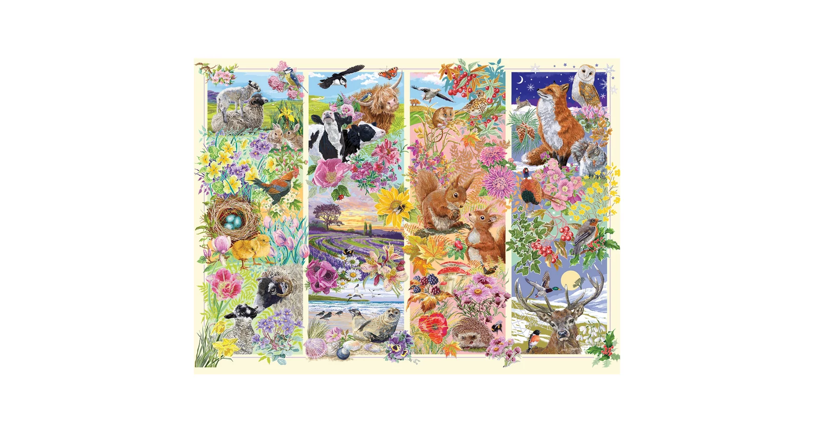 Gibsons 6349 - Through the Seasons - 1000 db-os puzzle - Puzzle 1000 db