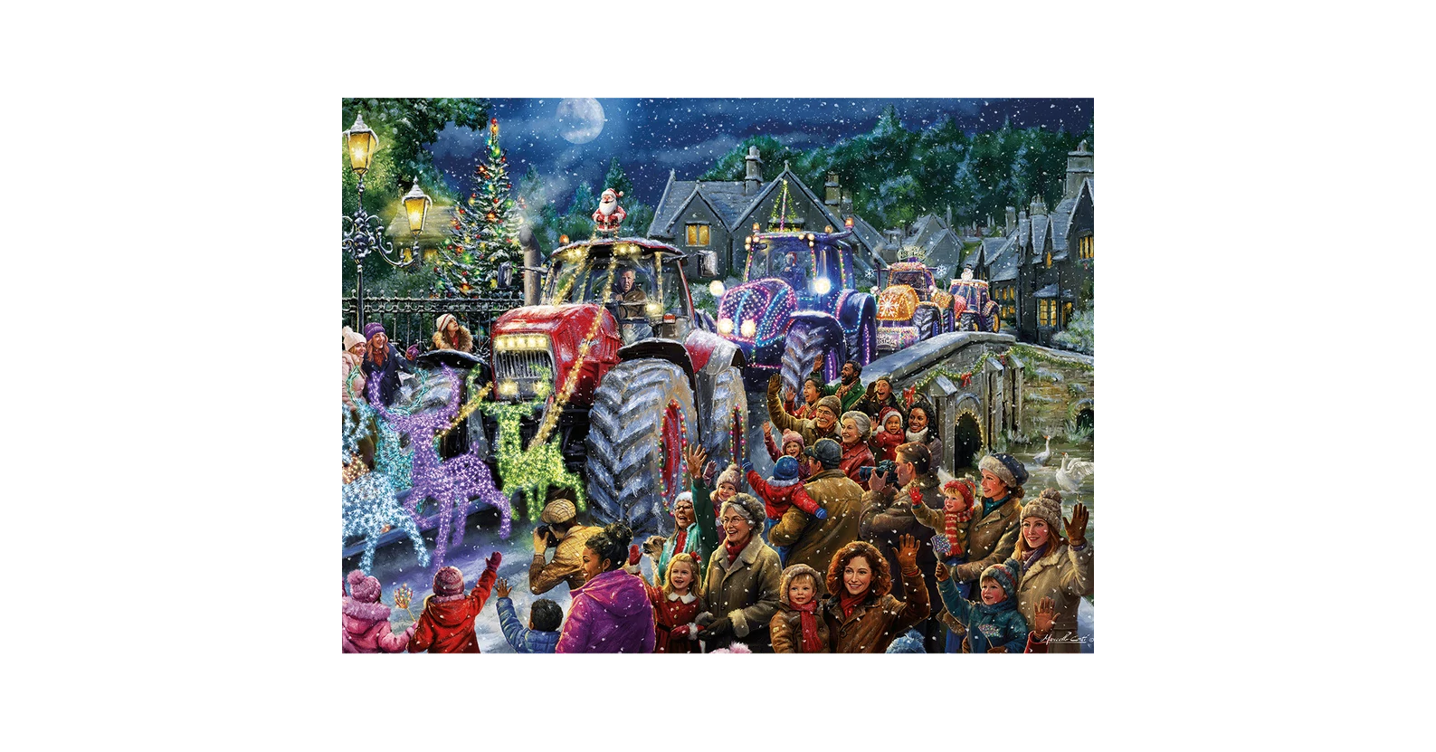 Gibsons 6439 - Farmer Christmas - 1000 db-os puzzle - Puzzle 1000 db