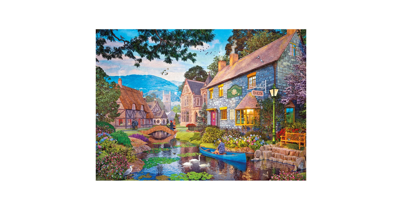 Gibsons 6451 - Tea on the River - 1000 db-os puzzle - Puzzle 1000 db