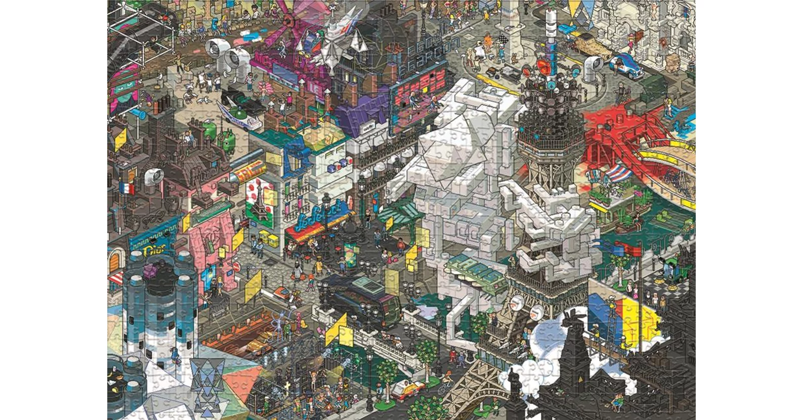Heye 30006 - Pixorama - Paris Quest - 1000 db-os puzzle - Puzzle 1000 db