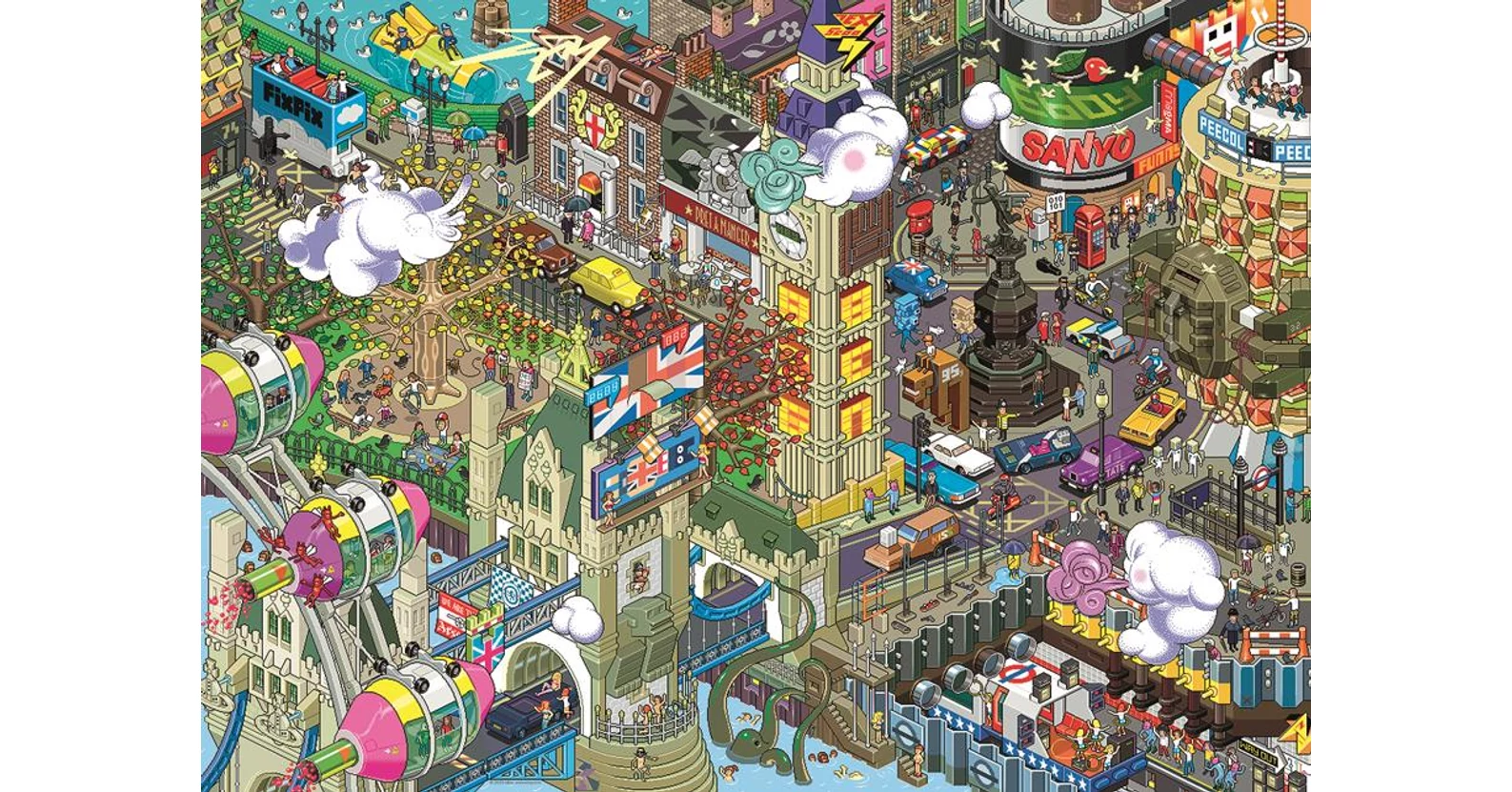 Heye 29935 - Pixorama - London Quest - 1000 db-os puzzle - Puzzle 1000 db