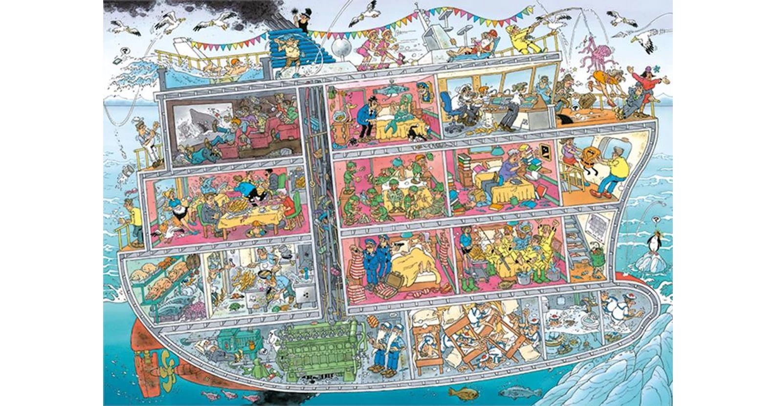 Jumbo 20021 - Jan Van Haasteren - Luxushajó - 1000 db-os puzzle ...
