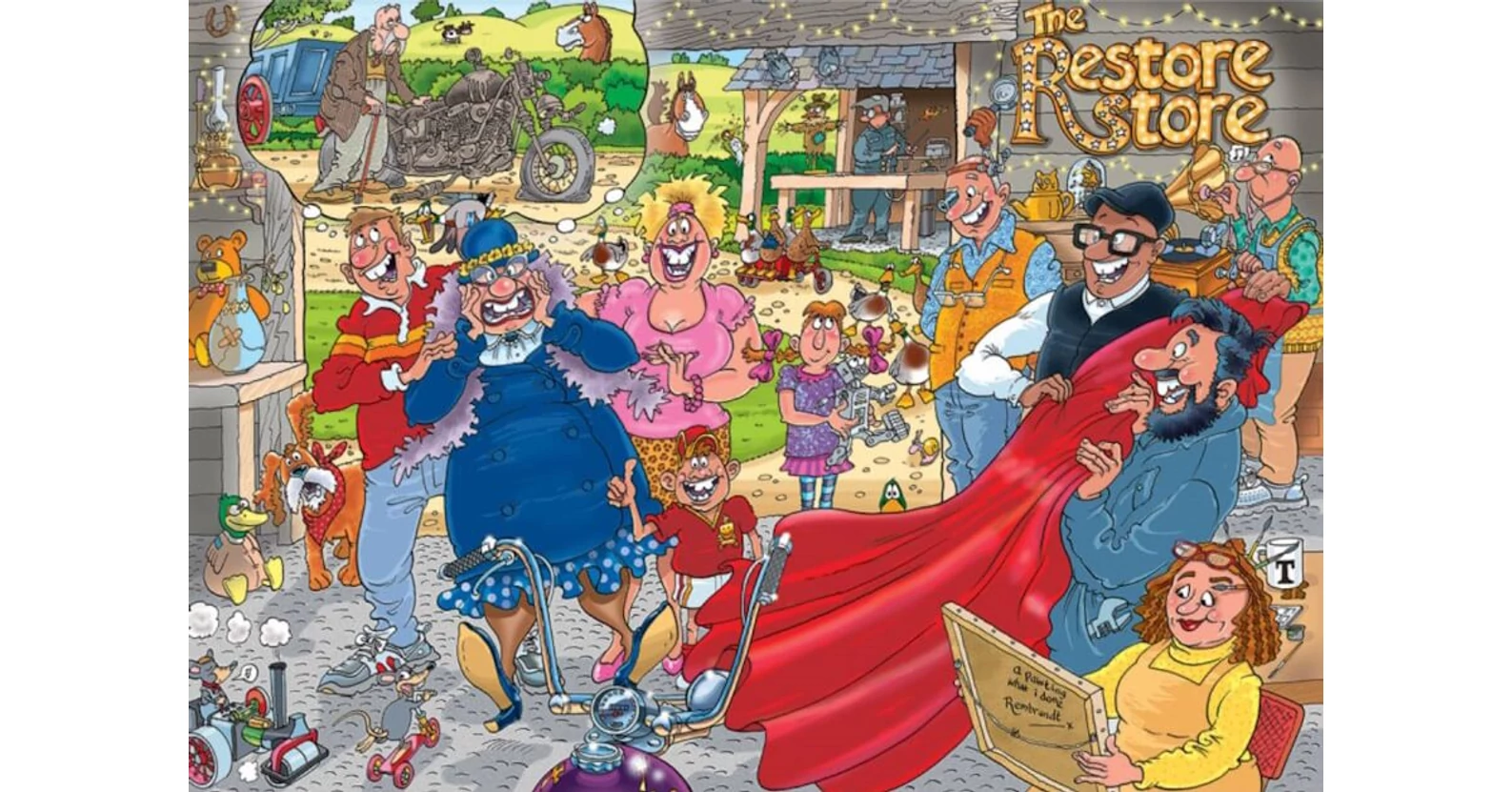 Jumbo 25020 - Wasgij Restaurátor - 1000 db-os puzzle - Puzzle 1000 db
