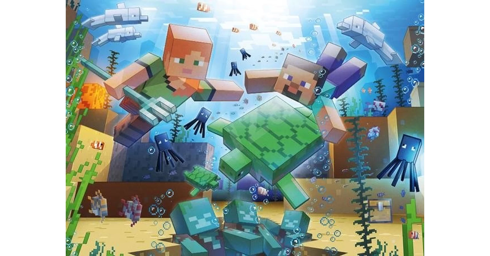 Ravensburger 17187 - Minecraft - Vízi világ - 1000 db-os puzzle